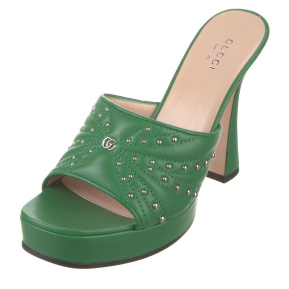 Gucci Leather Mules - Picture 1 of 5